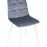 Стул обеденный DOBRIN CHILLY, Серо-голубой Holland 14, основание белое