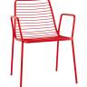 Стул с подлокотниками Дели металл красный