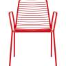 Стул с подлокотниками Дели металл красный