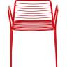 Стул с подлокотниками Дели металл красный