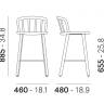 Стул деревянный полубарный Nym 460х480х885 мм Стул деревянный полубарный Nym 460х480х885 мм