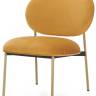 Стул лаунж с обивкой Blume античная латунь 650х620х770 мм