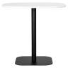 Стол обеденный DOBRIN OTIS, белая столешница, черное основание