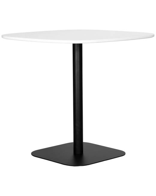 Стол обеденный DOBRIN OTIS, белая столешница, черное основание