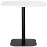 Стол обеденный DOBRIN OTIS, белая столешница, черное основание