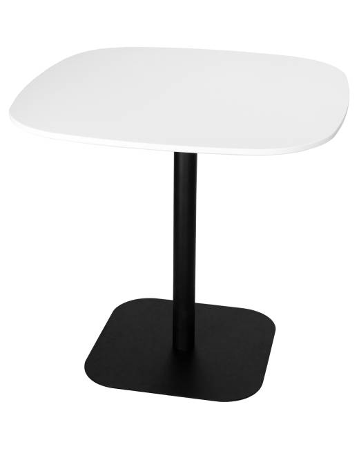 Стол обеденный DOBRIN OTIS, белая столешница, черное основание