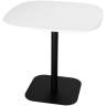 Стол обеденный DOBRIN OTIS, белая столешница, черное основание