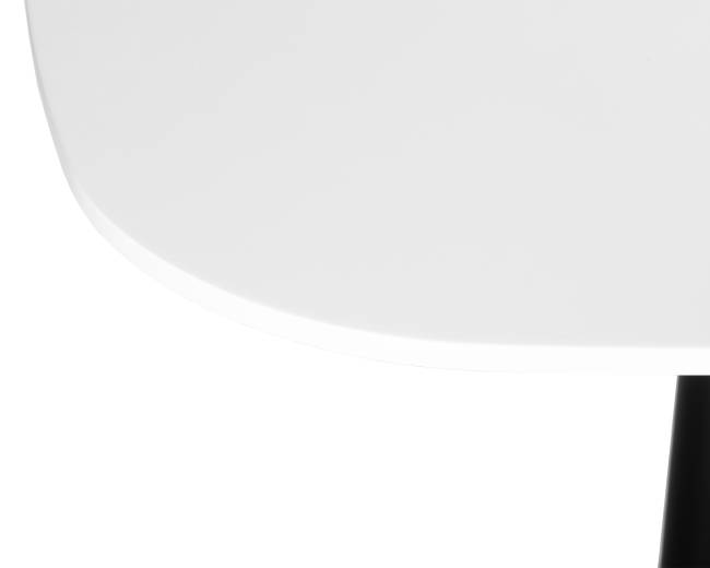 Стол обеденный DOBRIN OTIS, белая столешница, черное основание