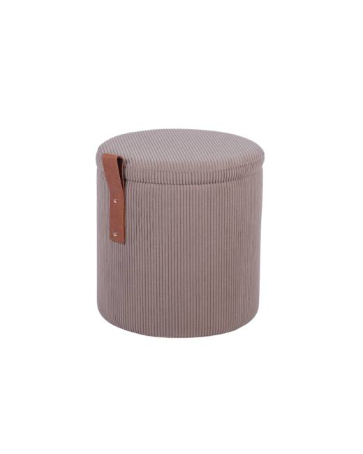 Пуф Руни S с ящиком вельвет коричневый