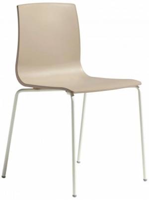 Стул пластиковый Alice лен, тортора 510х520х820 мм