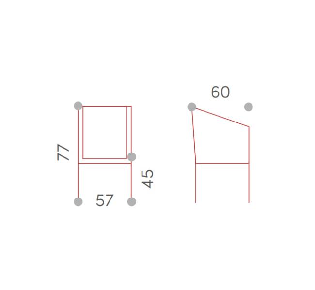 Кресло плетеное с подушкой Monaco антрацит, тортора, коричневый 570х600х770 мм