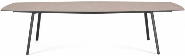 Стол ламинированный Squid черный, тортора шпатель 2990х1290х730 мм