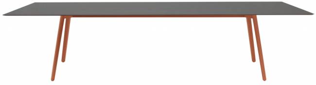 Стол ламинированный Squid терракотовый, антрацит 2990х1200х730 мм