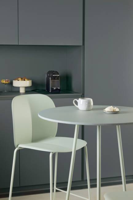 Подстолье металлическое барное Atomo зеленый шалфей Ø600х1090 мм