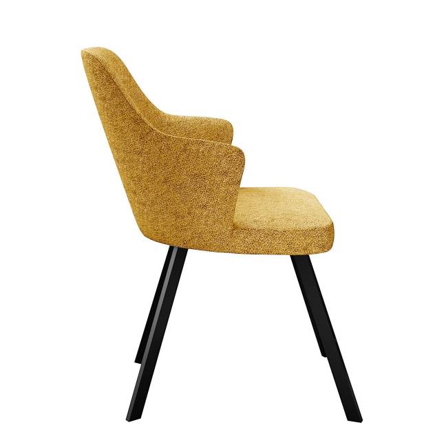 Стул DikLine 235 поворотный, NS Gold горчица, ножки черные