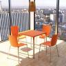 Стул пластиковый Mio оранжевый 470х500х800 мм