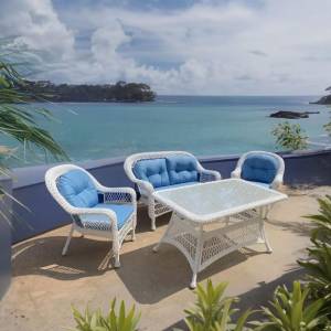 Комплект плетеной мебели T130-LV520 White Комплект плетеной мебели T130-LV520 White