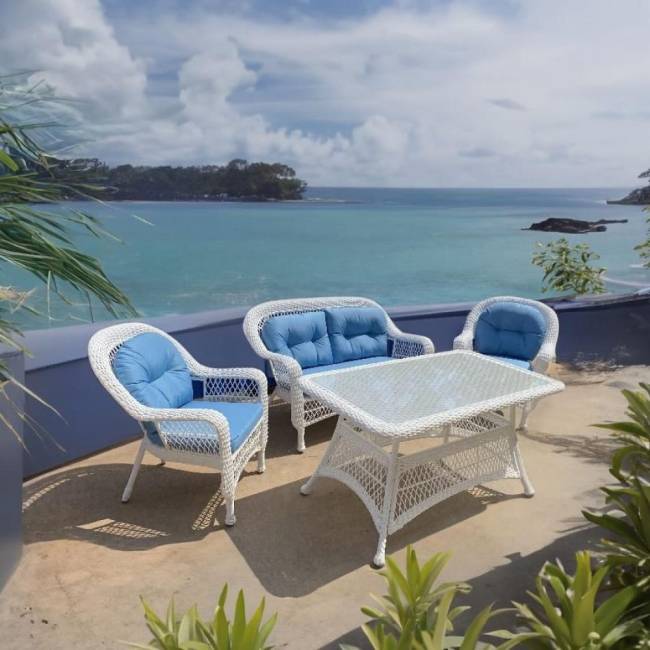 Комплект плетеной мебели T130-LV520 White Комплект плетеной мебели T130-LV520 White