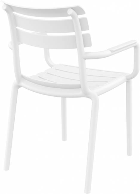Кресло пластиковое Paris белый 580х590х840 мм