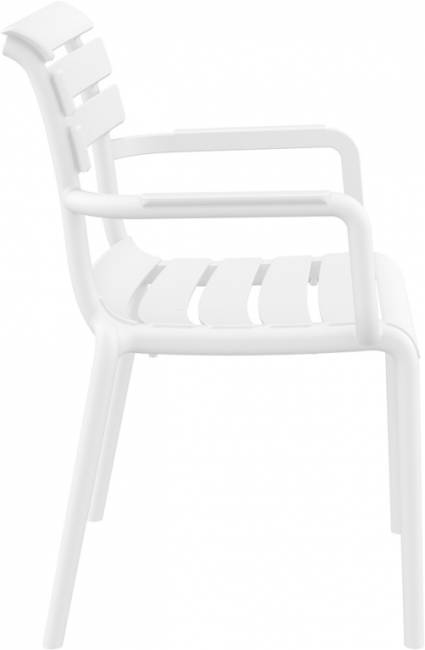Кресло пластиковое Paris белый 580х590х840 мм