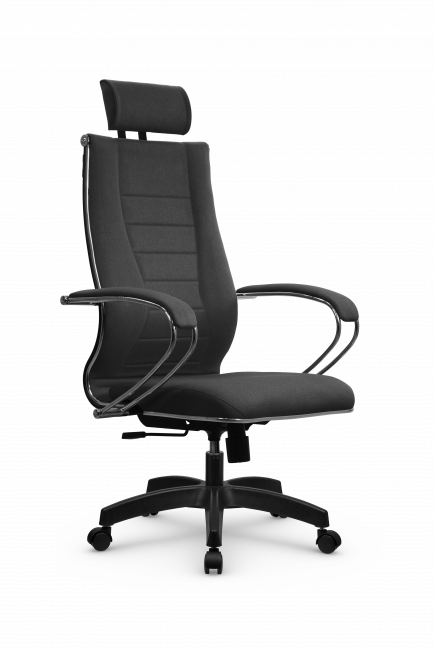 Кресло МЕТТА B 2m 34PF/подл.127/осн.001, рогожка b темно-серый