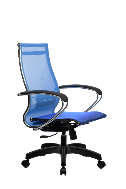 Кресло МЕТТА-9(MPRU)/подл.131/осн.001, васильковый/васильковый