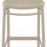Стул пластиковый барный Portofino бежевый 480х520х1060 мм