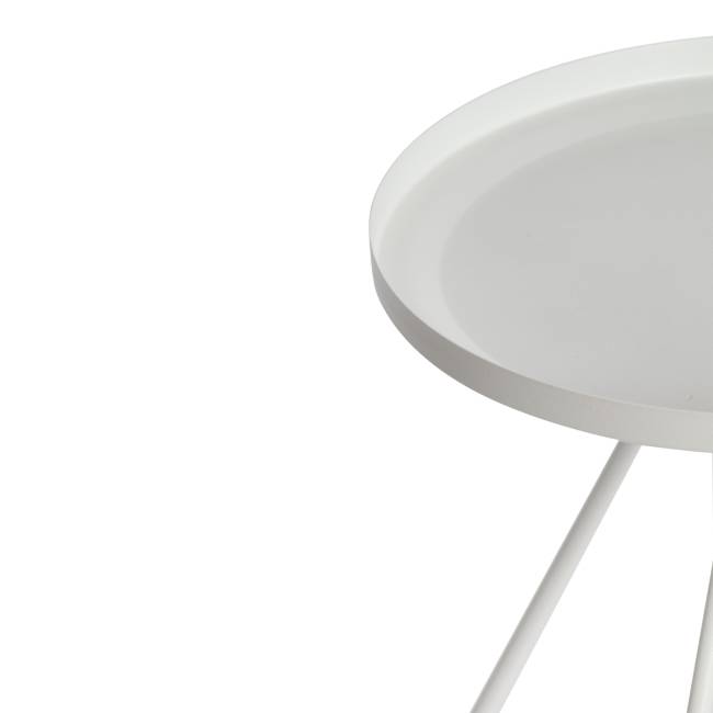 Столик журнальный GLAND 1 шт. в упаковке металл, 40*40*45см, белый белый металл Столик журнальный GLAND 1 шт. в упаковке металл, 40*40*45см, белый белый металл