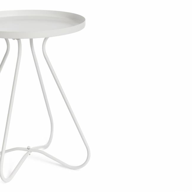 Столик журнальный GLAND 1 шт. в упаковке металл, 40*40*45см, белый белый металл Столик журнальный GLAND 1 шт. в упаковке металл, 40*40*45см, белый белый металл