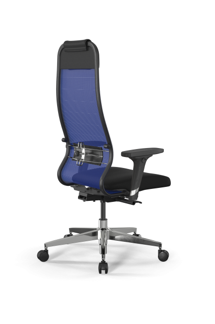 Кресло SynchroSit 10 B1-111D - X2+UMF(X1) /Ub00/Wh00/D02P(M23.B22.G18.W03), синий-черный