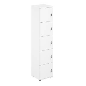 SG.818.WH.WH / Локер 5 ячеек 400х400х1866 / корпус: белый; фасады: белый