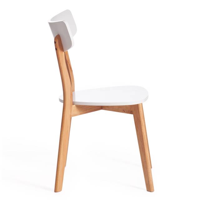 Стул Клеар/Claire/1 шт. в упаковке дерево гевея, МДФ, 48х49,5х81,5хш44см, белый/натуральный White (Белый) / Natural (натуральный) дерево гевея, МДФ