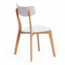 Стул Клеар/Claire/1 шт. в упаковке дерево гевея, МДФ, 48х49,5х81,5хш44см, белый/натуральный White (Белый) / Natural (натуральный) дерево гевея, МДФ