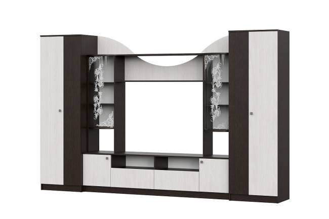 Комплект мебели для гостиной "МГС 8", дуб венге, ясень анкор светлый