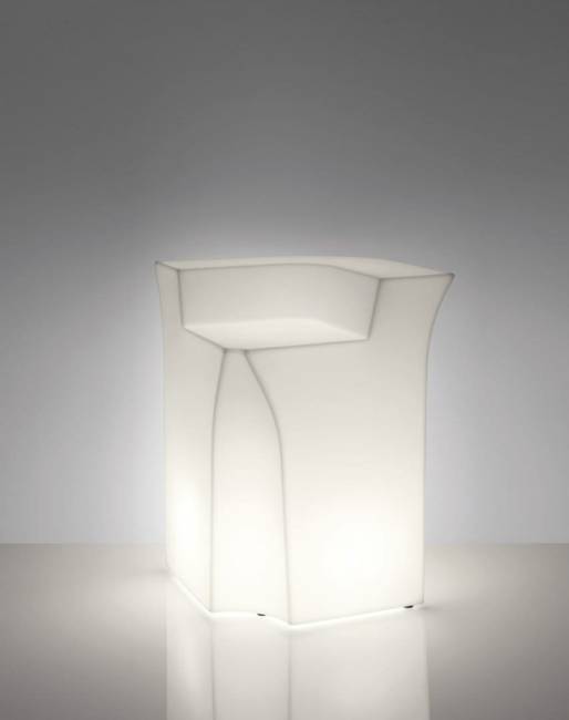 Стойка пластиковая барная светящаяся Jumbo Corner Lighting белый 850х850х1100 мм Стойка пластиковая барная светящаяся Jumbo Corner Lighting белый 850х850х1100 мм