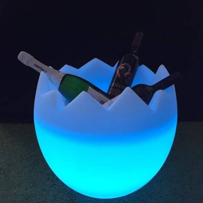 Кулер для бутылок светящийся Kalimera белый Ø440х400 мм