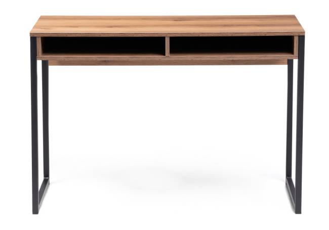 Леон Лофт дуб делано темный / черный матовый