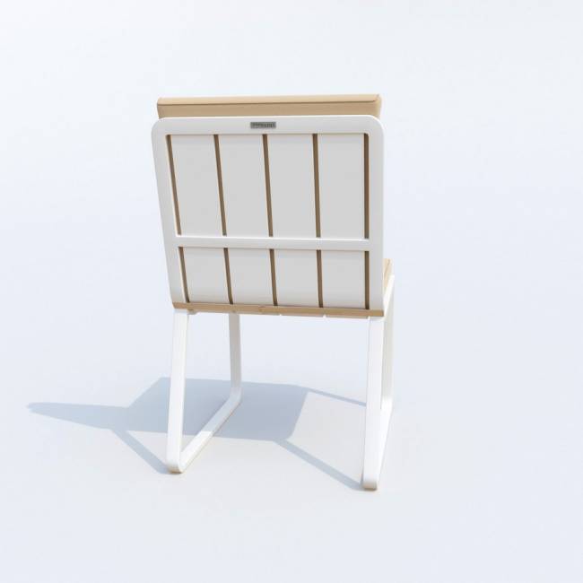 Обеденная группа DIVA GIRA  каркас белый / стол стекло диа 110 / ткань бежевая