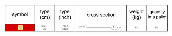 Столешница квадратная Werzalit Woodart исландский дуб 2 600х600х20.5 мм Столешница квадратная Werzalit Woodart исландский дуб 2 600х600х20.5 мм