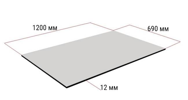 Столешница прямоугольная HPL Fitto скала мрамор 690х1200х12 мм Столешница прямоугольная HPL Fitto скала мрамор 690х1200х12 мм