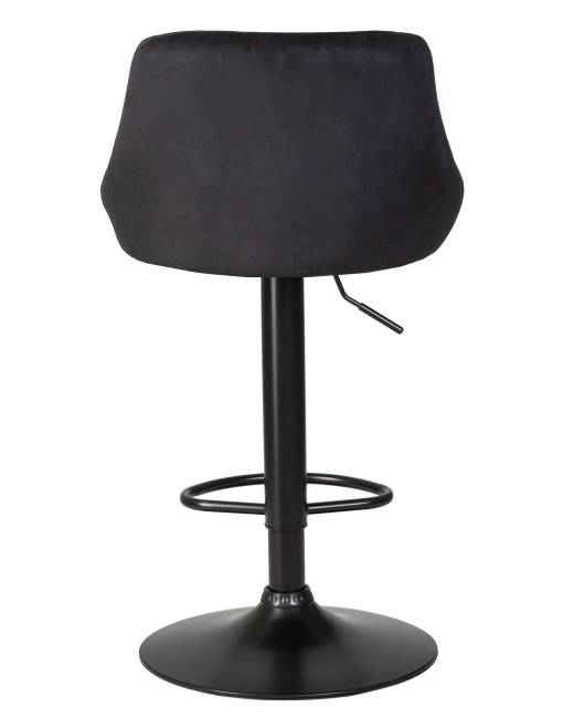 Стул барный DOBRIN LOGAN BLACK, черный велюр (MJ9-101)