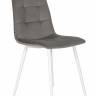 Стул обеденный DOBRIN CHILLY, Темно-серый Holland 18, основание белое