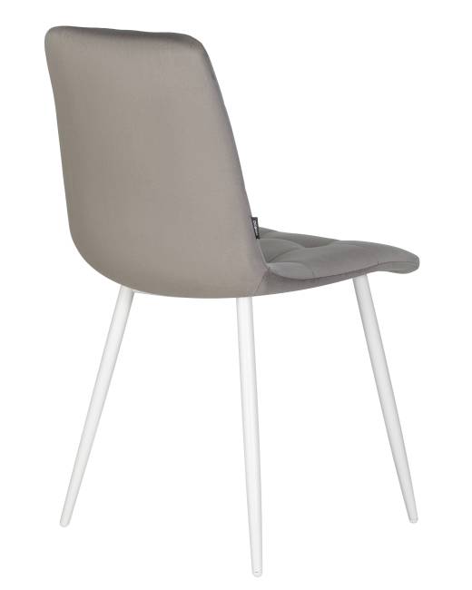 Стул обеденный DOBRIN CHILLY, Темно-серый Holland 18, основание белое