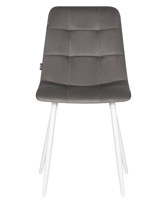 Стул обеденный DOBRIN CHILLY, Темно-серый Holland 18, основание белое