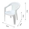 Кресло пластиковое Эфес, белый