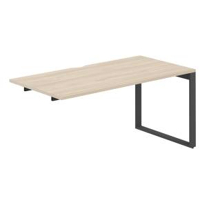 AG.189.AR.V.72.AN / Секция рабочей станции 1600х800х750 / профиль О-образный: 70х20 антрацит; столешница с вырезом; столешница: акация равелло