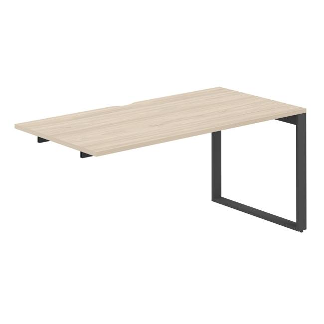 AG.189.AR.V.72.AN / Секция рабочей станции 1600х800х750 / профиль О-образный: 70х20 антрацит; столешница с вырезом; столешница: акация равелло