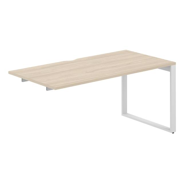 AG.189.AR.V.72.AN / Секция рабочей станции 1600х800х750 / профиль О-образный: 70х20 антрацит; столешница с вырезом; столешница: акация равелло