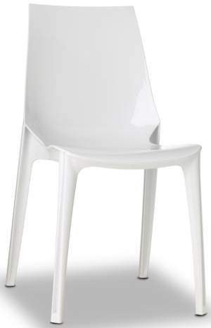 Стул пластиковый Vanity белый 550х490х880 мм