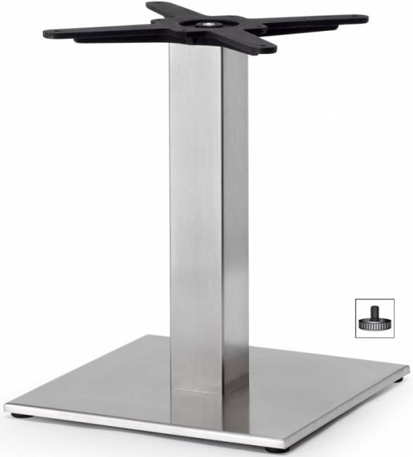 Подстолье металлическое Tiffany сатинированный стальной 400х400х500 мм